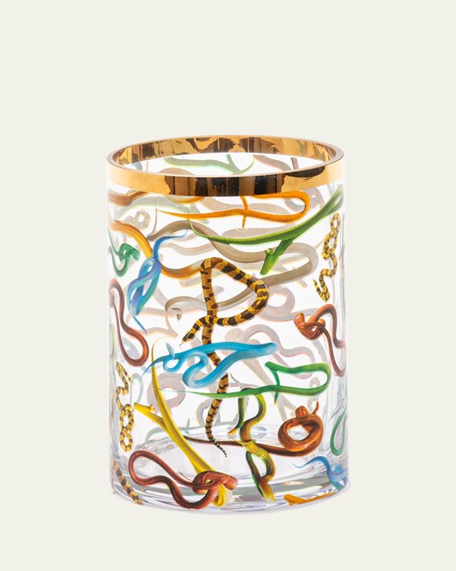 x Toiletpaper Snakes Cylindrical 5.5" Small Vase